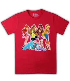 Прикольные футболки: Winx на красной